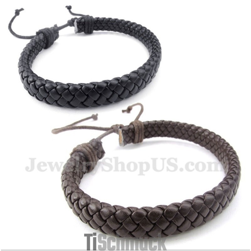Herren Leder Titan Armband Herren Leder Titan Armband