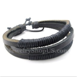 Herren Leder Titan Armband