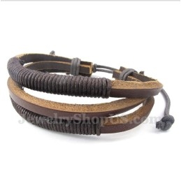 Herren Leder Titan Armband