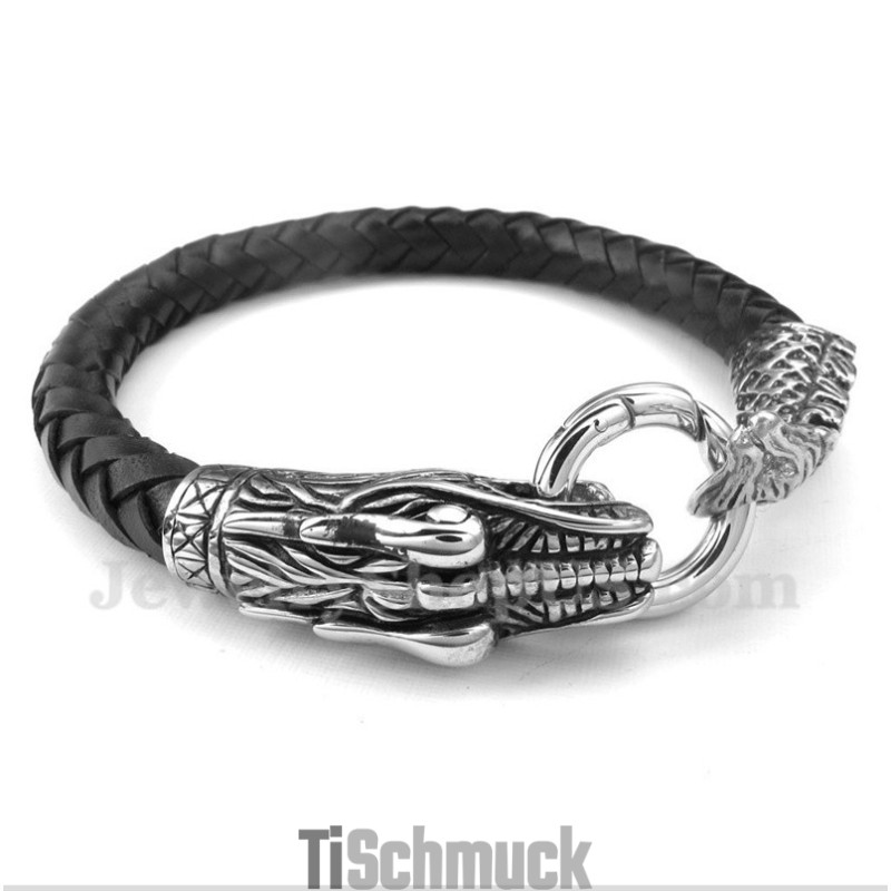 Herren Leder Titan Armband
