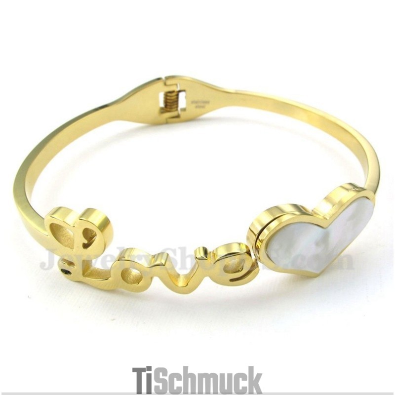 Herren Titan Gold Love Armband Herren Titan Gold Love Armband