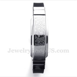Herrenarmband Aus Titankautschuk Mit Bibelvers