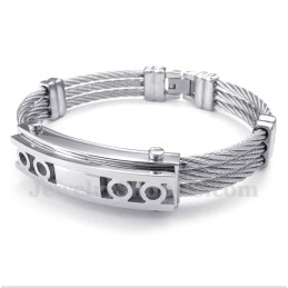 Herren-Titan-Kabelarmband