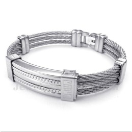 Herren-Titan-Kabelarmband
