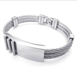 Herren-Titan-Kabelarmband