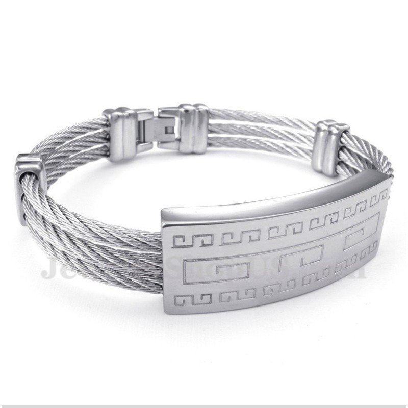 Herren-Titan-Kabelarmband