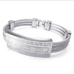 Herren-Titan-Kabelarmband