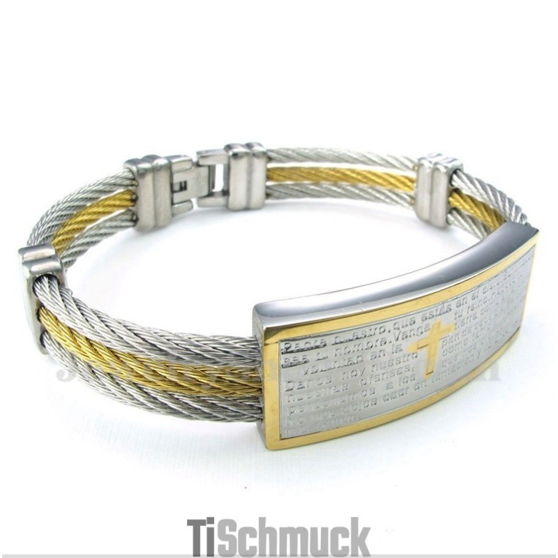 Herren-Armband Aus Titan Mit Bibelvers