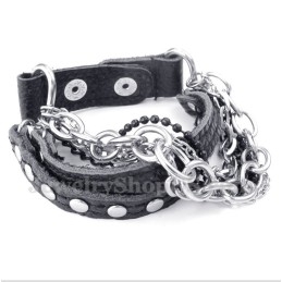 Herren Titan Lederarmband