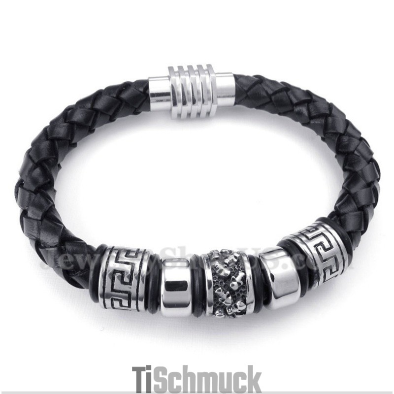 Herren Leder Titan Armband Herren Leder Titan Armband