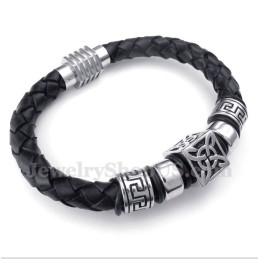 Herren Leder Titan Armband