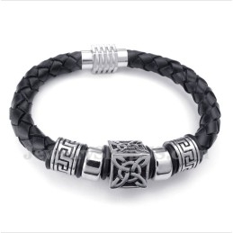 Herren Leder Titan Armband
