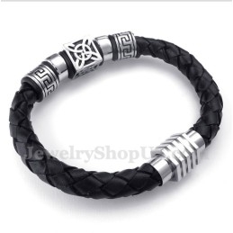 Herren Leder Titan Armband