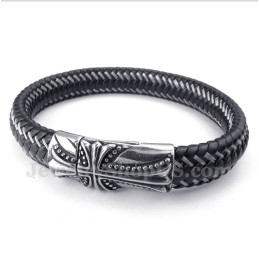 Herrenarmband Mit Kreuz Aus Titanguss