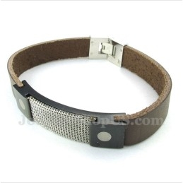 Herren Titan Armor Mesh Lederarmband