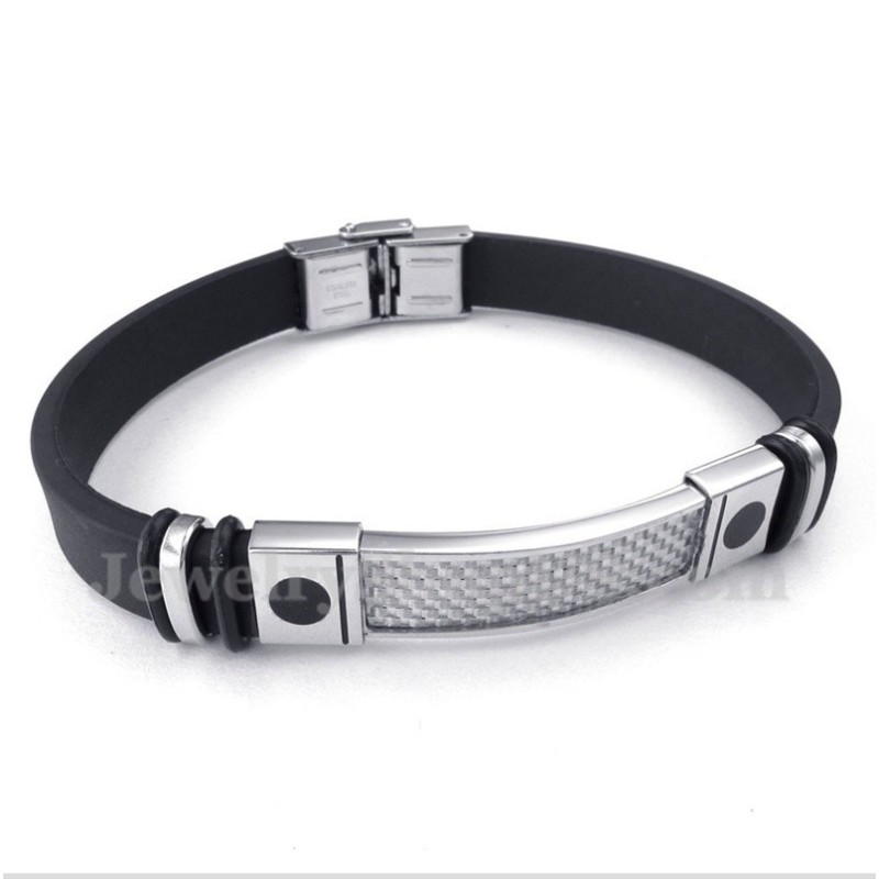 Herrenarmband Aus Titan Und Karbonfaser