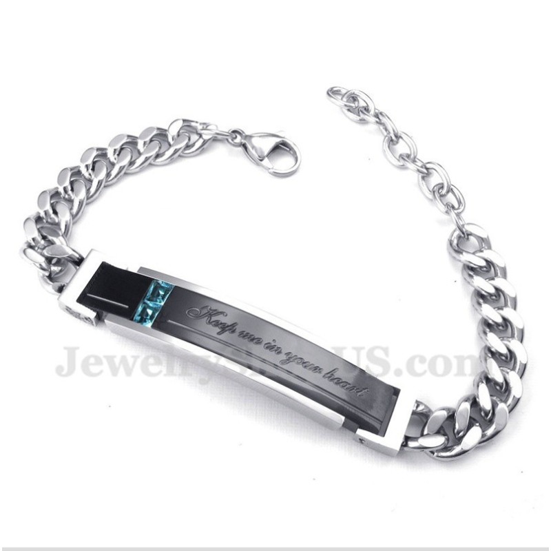Herren Titan Diamant Paar Armband Für Ihn Herren Titan Diamant Paar Armband Für Ihn