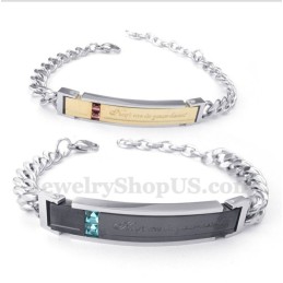 Herren Titan Diamant Paar Armband Für Ihn