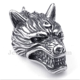 Herren-Anhänger Wolfskopf Aus Titan Mit Kostenloser Kette