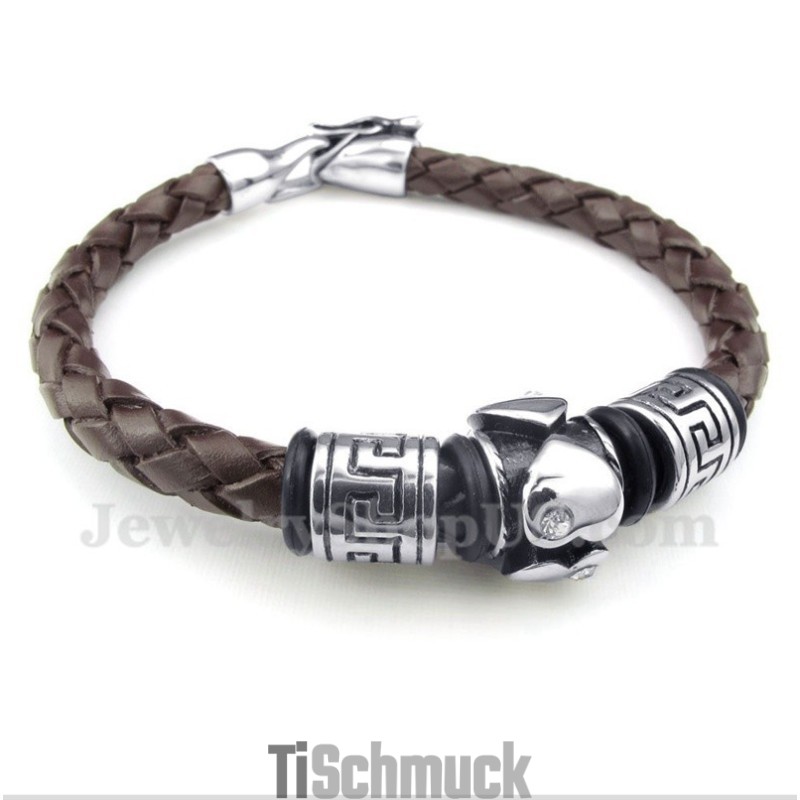 Herren Titan Lederarmband Herren Titan Lederarmband