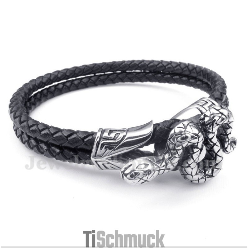 Herren Titan Lederarmband Herren Titan Lederarmband