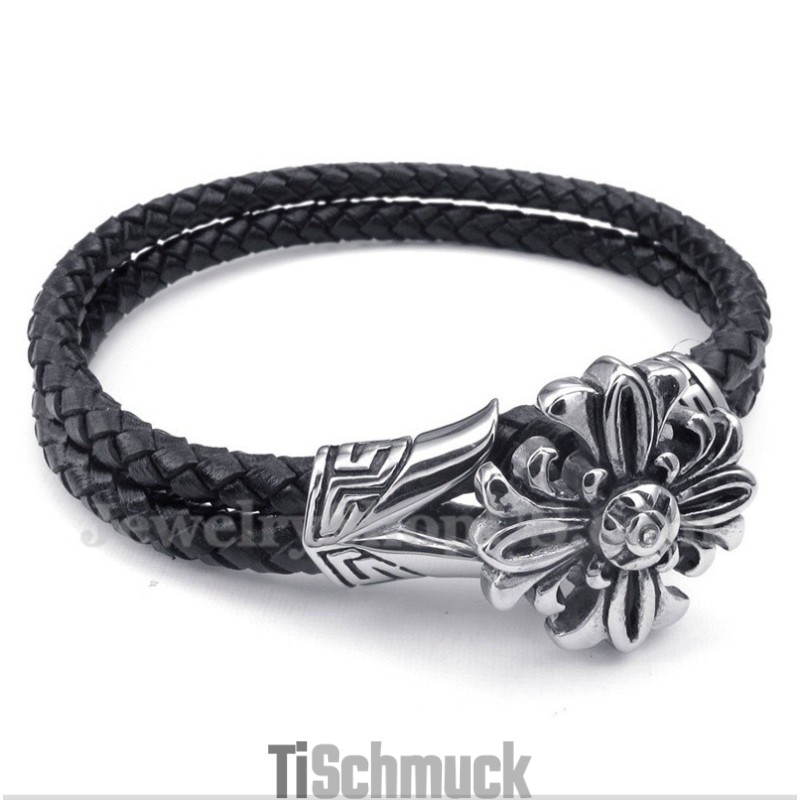 Herren Titan Lederarmband Herren Titan Lederarmband