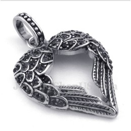 Herren-Anhänger Aus Titan Mit Diamantfeder Und Kostenloser Kette