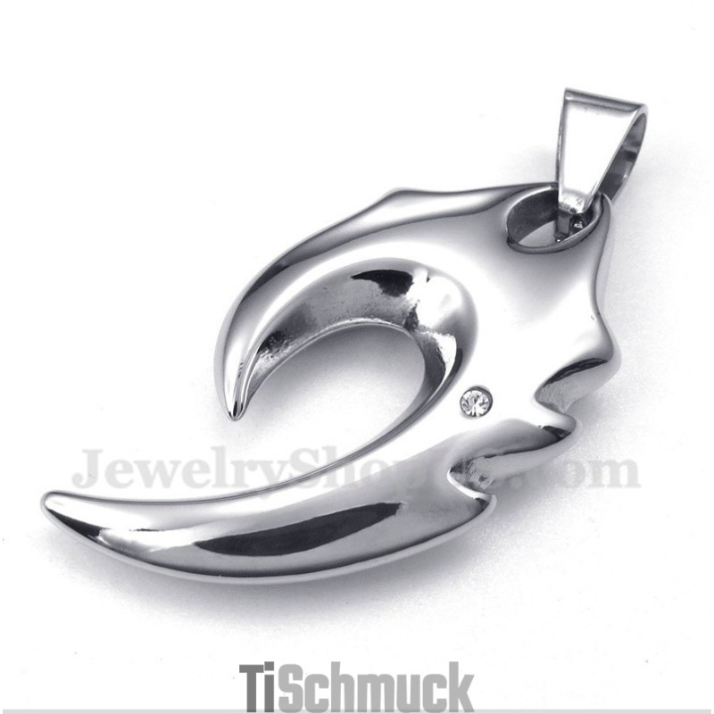 Herren-Anhänger Wolfszahn Aus Titan Mit Kostenloser Kette Herren-Anhänger Wolfszahn Aus Titan Mit Kostenloser Kette