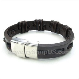 Herren Leder Titan Armband