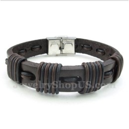 Herren Leder Titan Armband