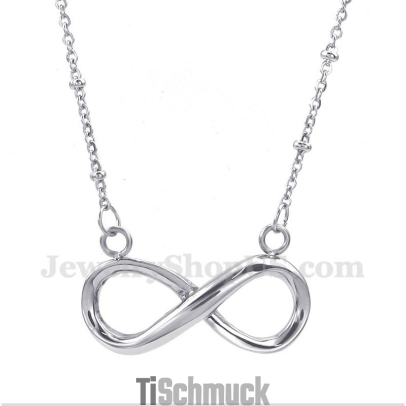 Titan-Halskette Mit Unendlichkeitssymbol Für Herren