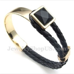 Herren Leder Titan Armband