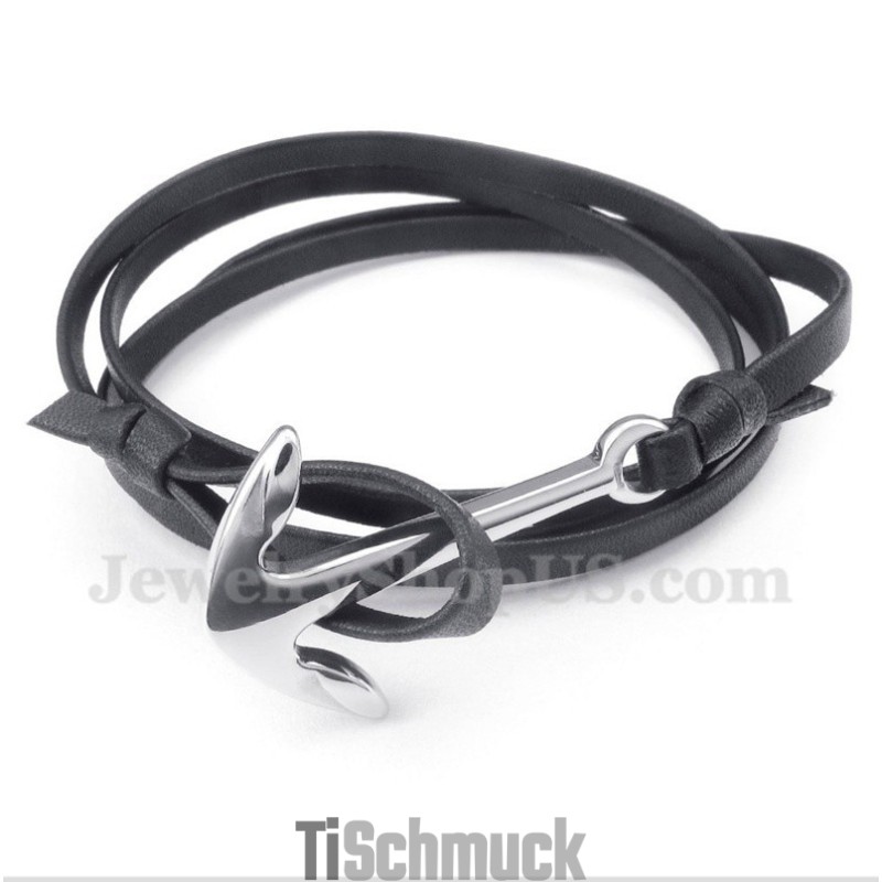 Herren Leder Titan Armband Herren Leder Titan Armband