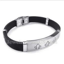 Herrenarmband Aus Titan Und Kautschuk