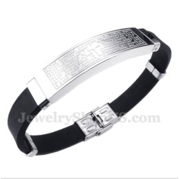 Herrenarmband Aus Titan Und Kautschuk