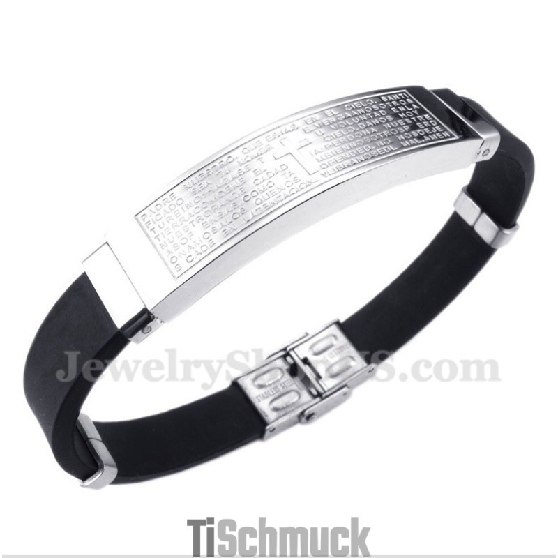 Herrenarmband Aus Titan Und Kautschuk Herrenarmband Aus Titan Und Kautschuk