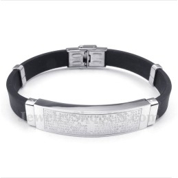 Herrenarmband Aus Titan Und Kautschuk