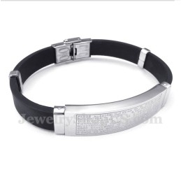 Herrenarmband Aus Titan Und Kautschuk
