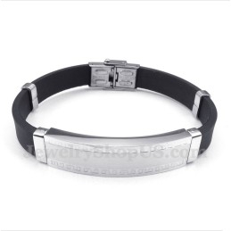 Herrenarmband Aus Titan Und Kautschuk