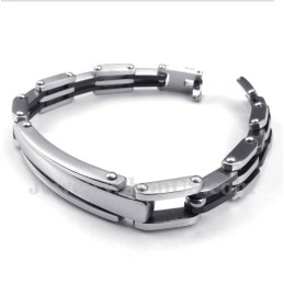 Schwarzes Titanarmband Für Herren