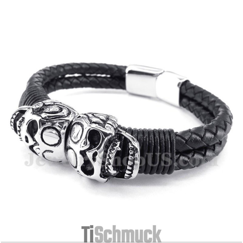 Herren Titan Lederarmband Herren Titan Lederarmband