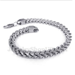 Silbernes Titanarmband Für Herren