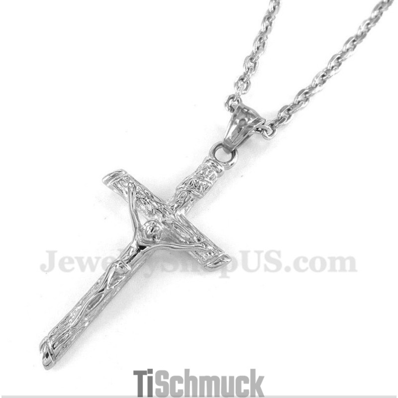 Herren-Jesus-Anhänger Aus Titan Mit Kostenloser Kette