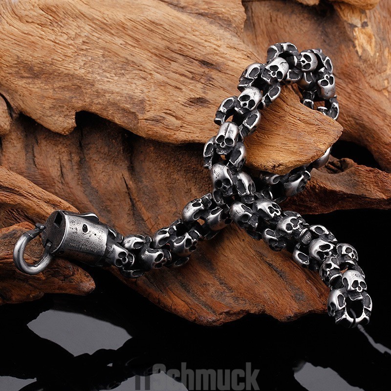 Modisches Titan-Totenkopfarmband Für Männer Modisches Titan-Totenkopfarmband Für Männer