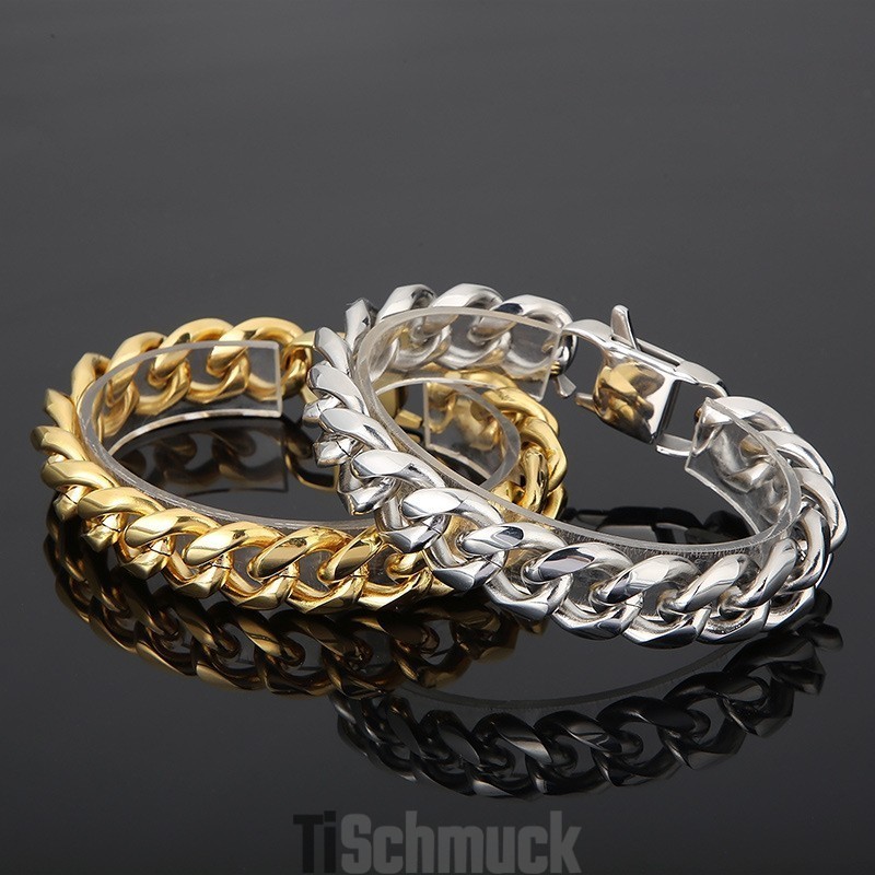 Kubanisches Kettenarmband Aus Titan Für Männer Kubanisches Kettenarmband Aus Titan Für Männer
