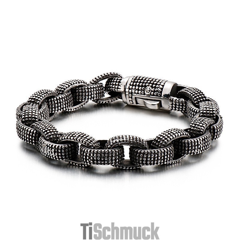 Mode Cool Titan Wasserhahn Schmuck Herren Vintage Trendy Herren Casting Titan Drachen Armband
