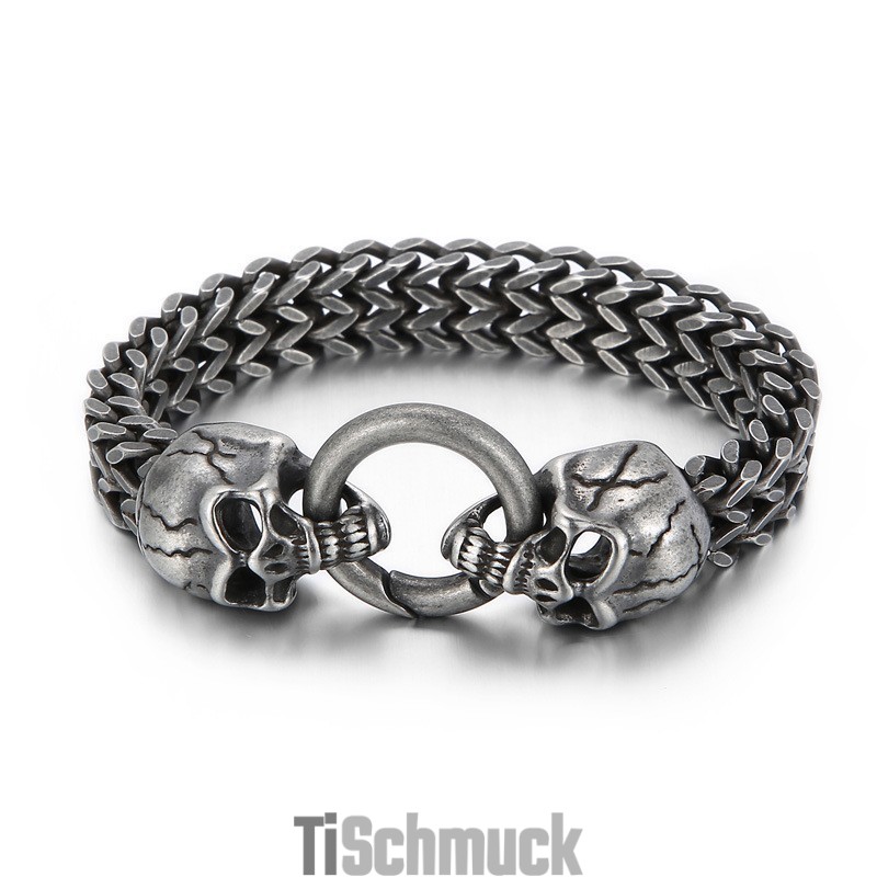 Cooles Totenkopf Titan Herrenarmband Cooles Totenkopf Titan Herrenarmband