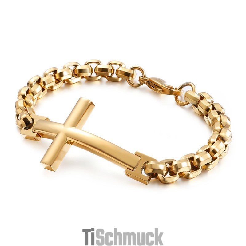 Titan Tide Herrenarmband Titan Herren Kreuz Quadrat Armband Tide Herren Accessoires