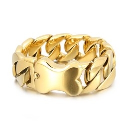 Neues Herrenarmband Mit Kubanischer Kette Und Coolem Knocheneinsatz
