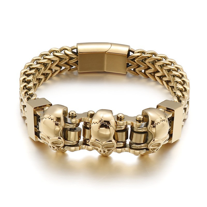 Totenkopf Herren Titan Armband